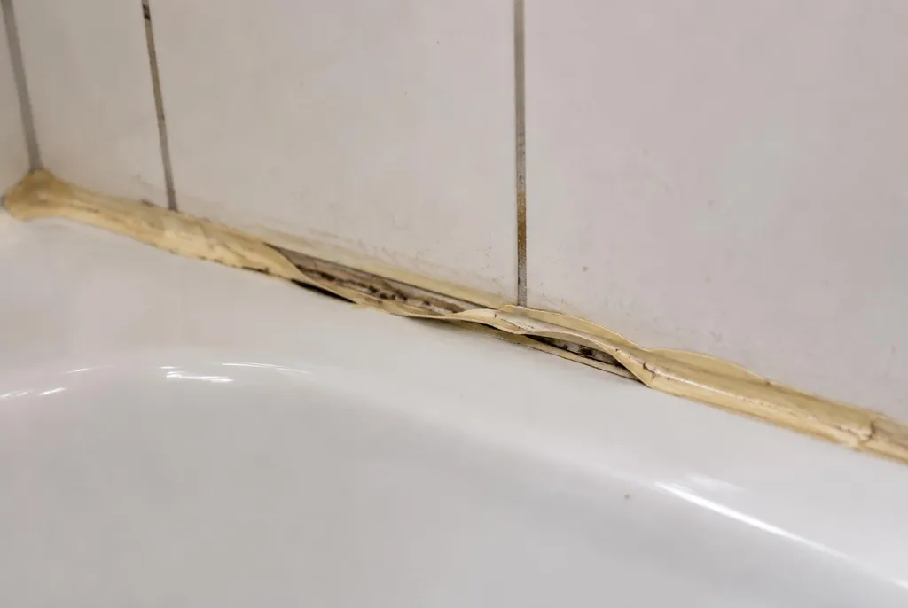 Kitbedrijf Badhoevedorp – loslatende kit naast het bad